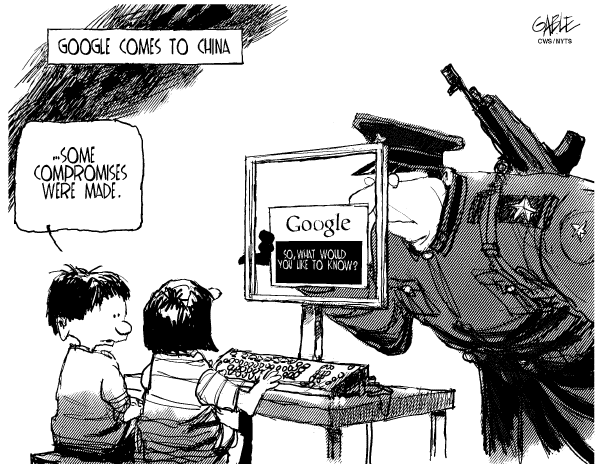 Political Cartoon: Google comes to China - ICEs